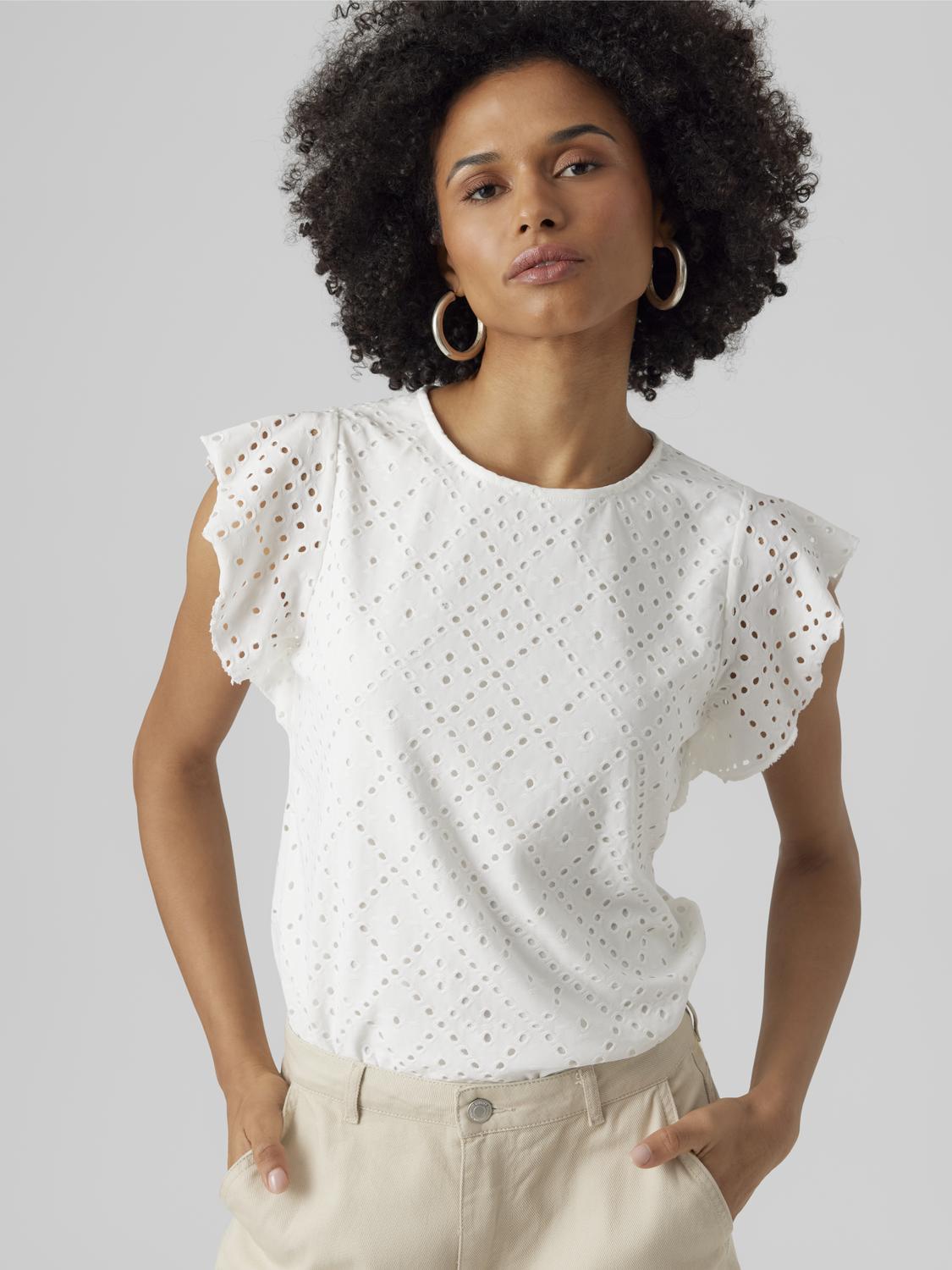 VMTASSA T-Shirt - Snow White - VERO MODA & VILA Bergvik