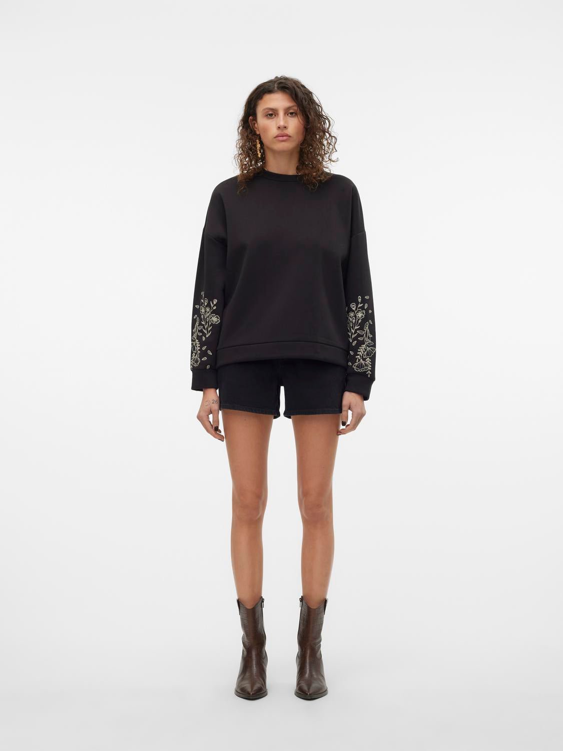 VMTESS Shorts - Black Denim - VERO MODA & VILA Bergvik