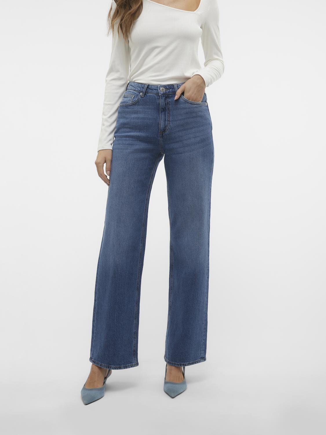 VMTESSA Jeans - Medium Blue Denim - VERO MODA & VILA Bergvik