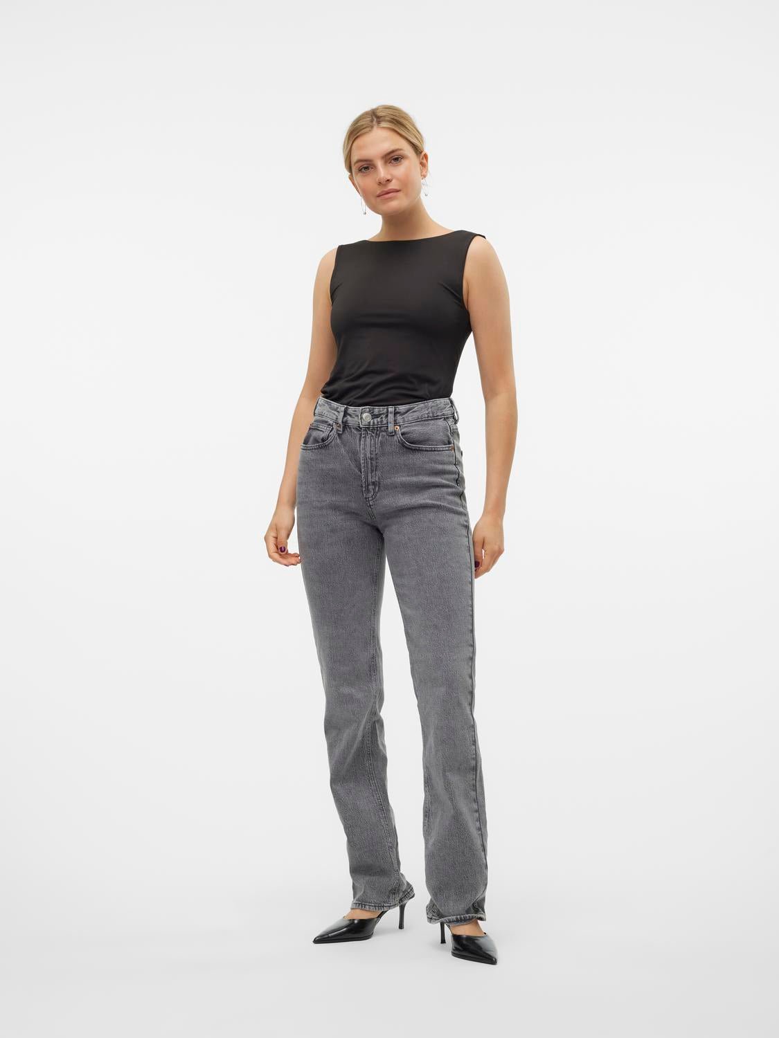 VMTESSA Jeans - Medium Grey Denim - VERO MODA & VILA Bergvik