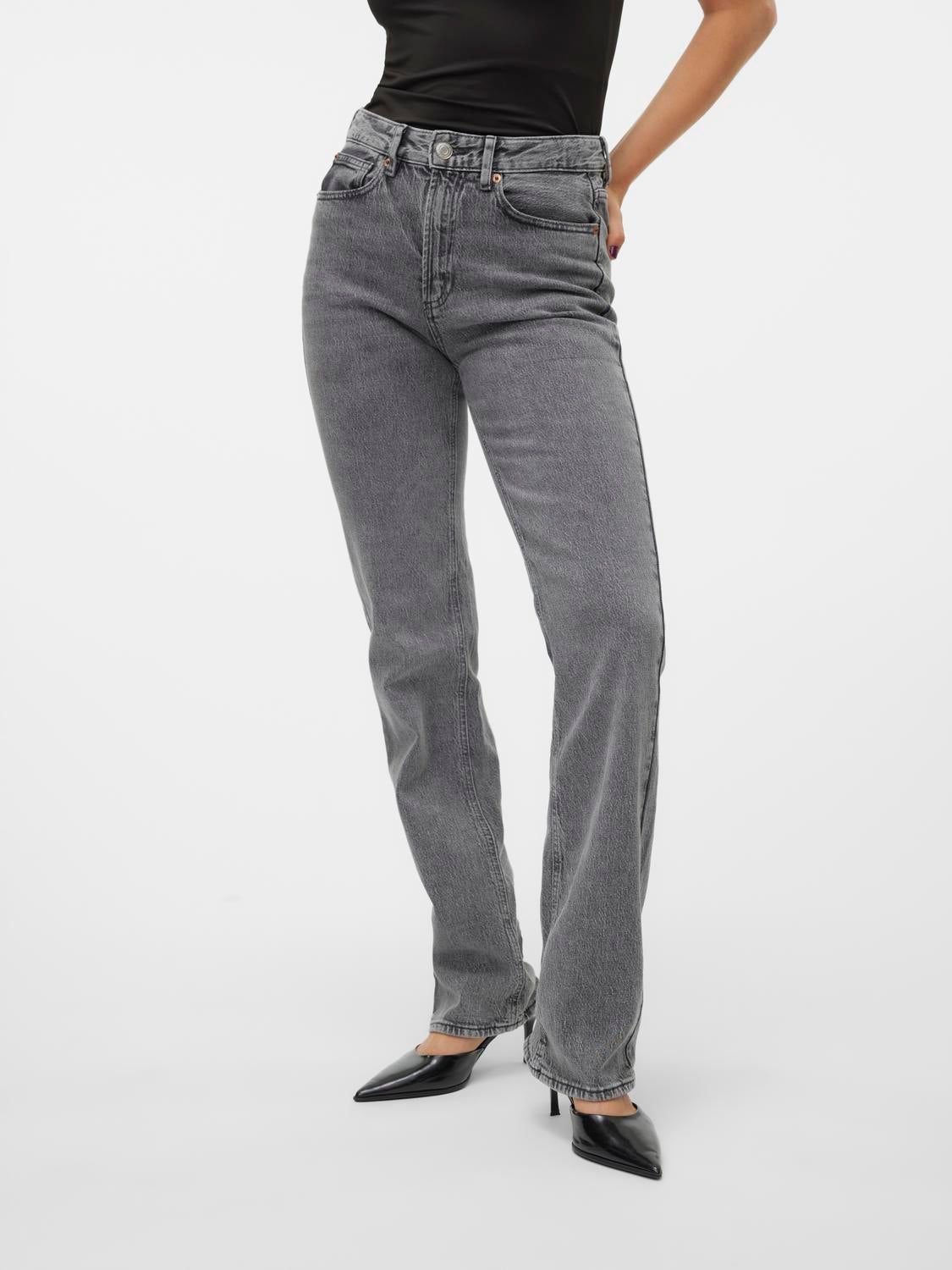 VMTESSA Jeans - Medium Grey Denim - VERO MODA & VILA Bergvik