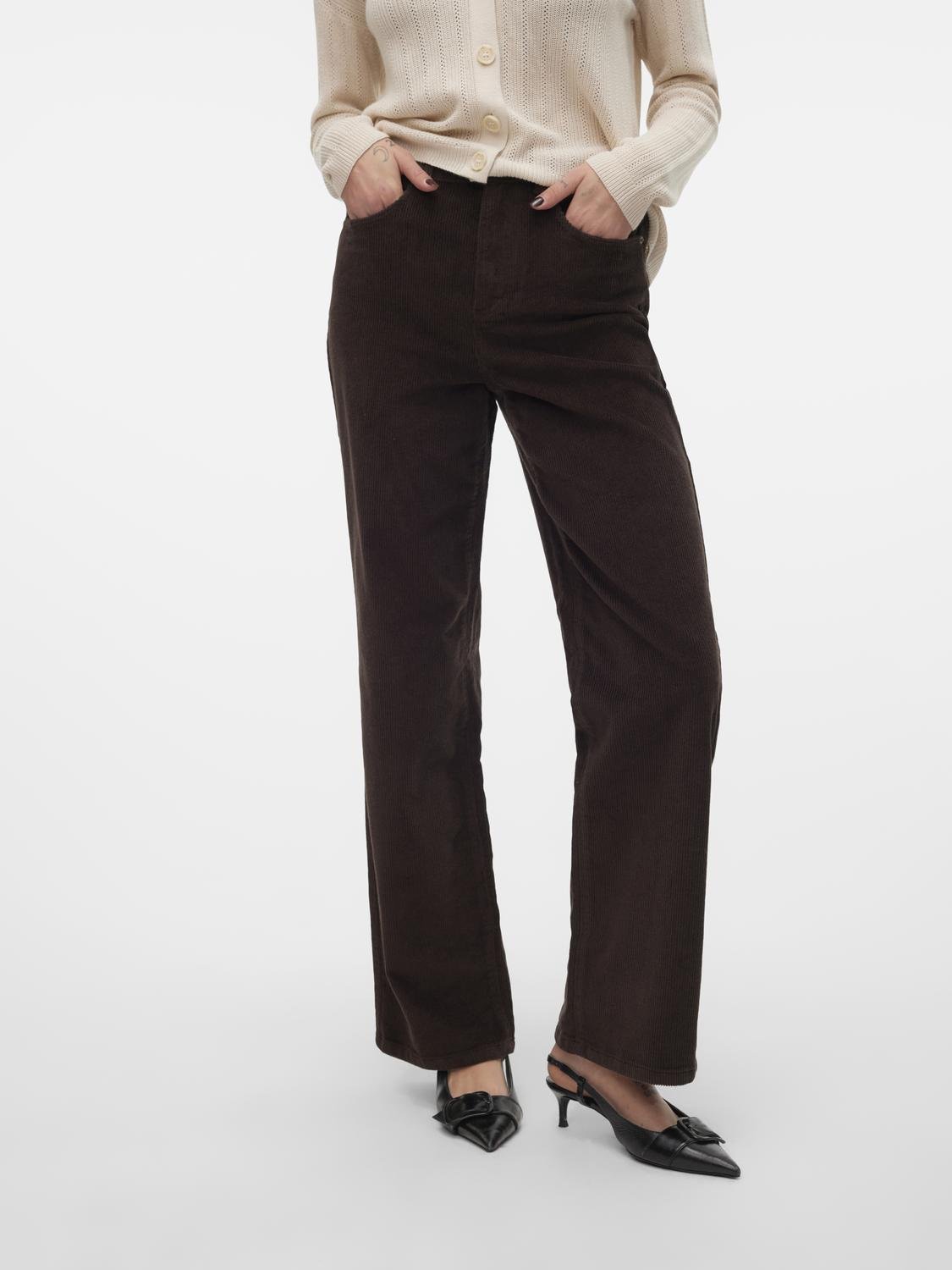 VMTESSA Trousers - Chocolate Torte - VERO MODA & VILA Bergvik