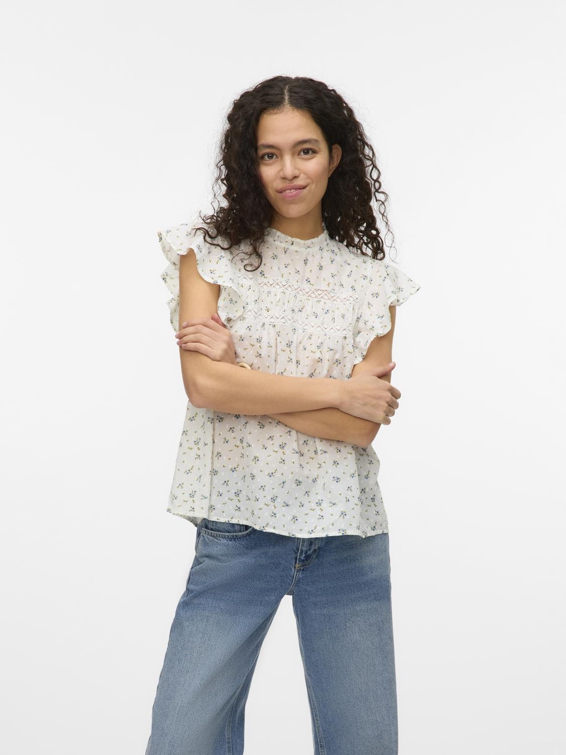 VMTRINE Top - Snow White - VERO MODA & VILA Bergvik