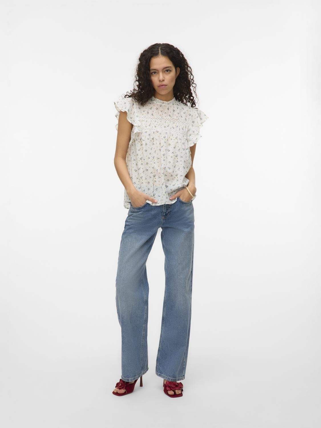 VMTRINE Top - Snow White - VERO MODA & VILA Bergvik