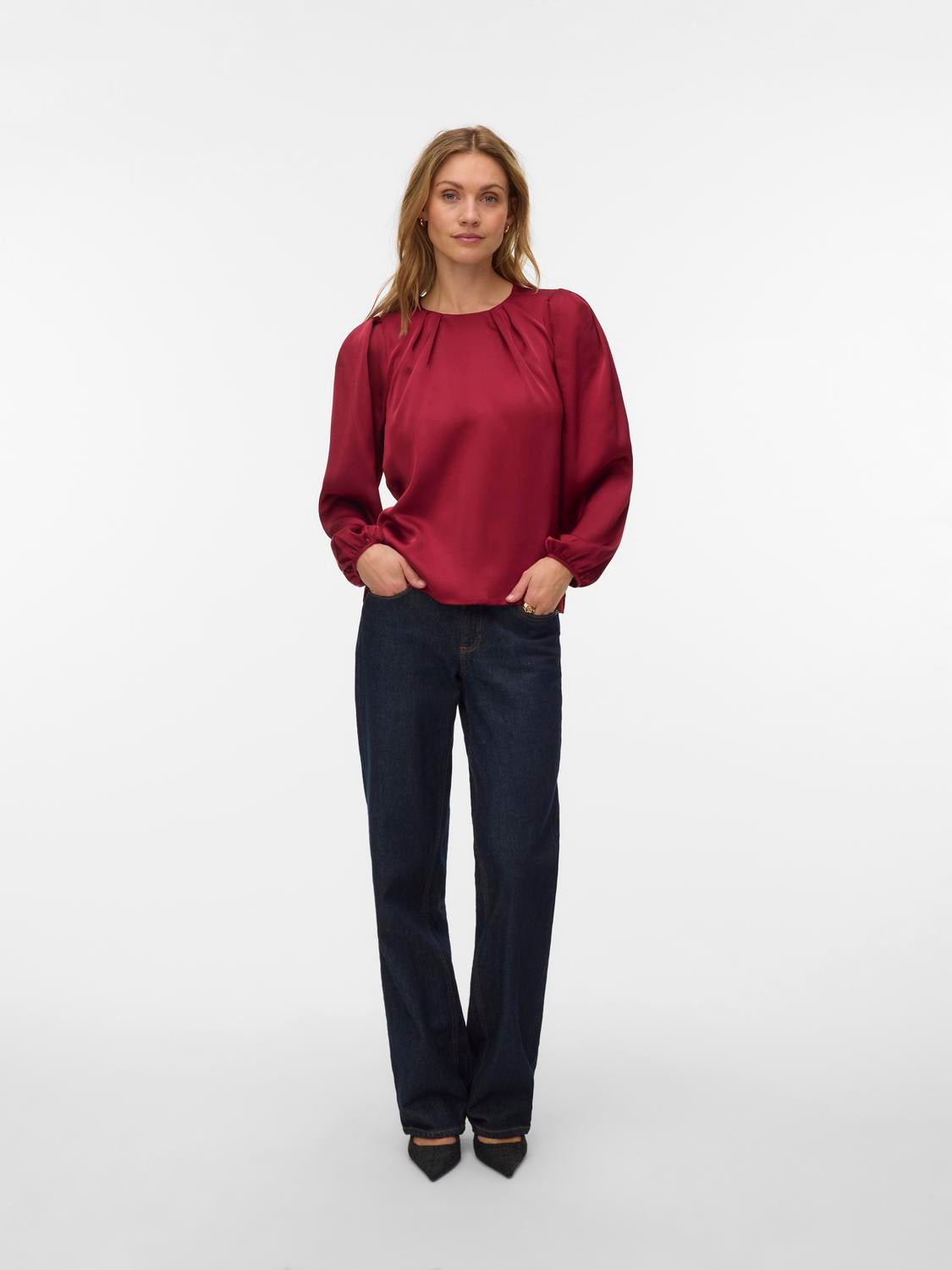 VMVICTORIE Top - Biking Red - VERO MODA & VILA Bergvik