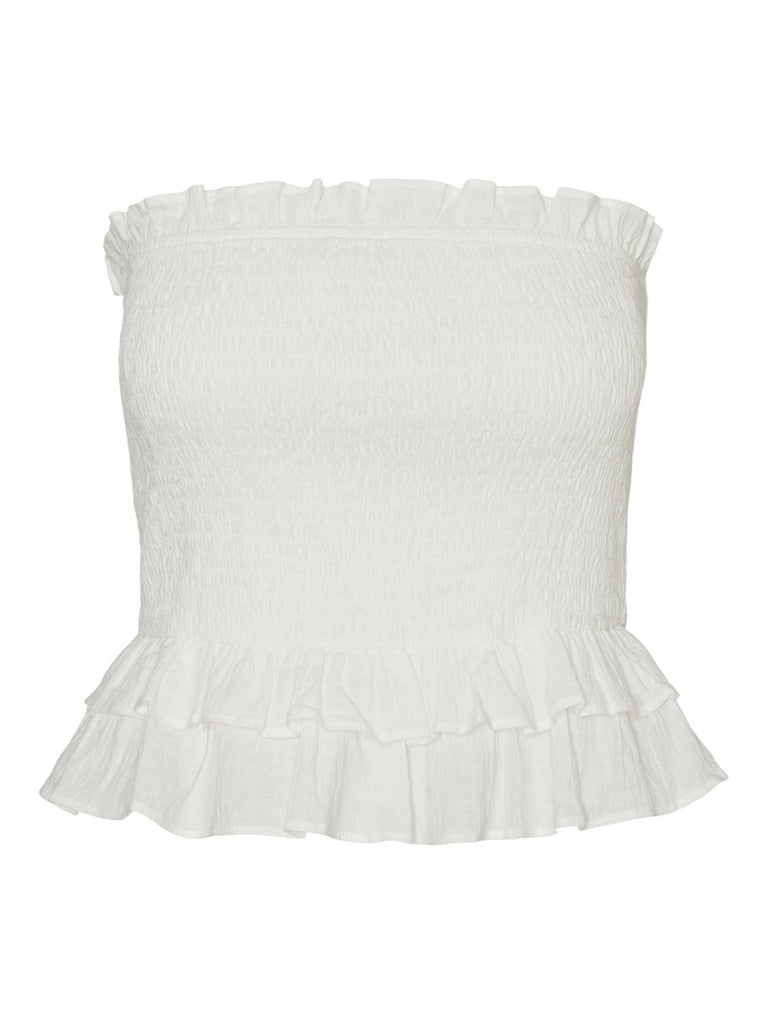 VMVIOLA Tube Top - Snow White - VERO MODA & VILA Bergvik