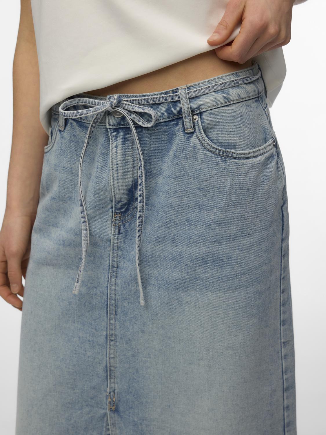 VMWIEN Midi Skirt - Light Blue Denim - VERO MODA & VILA Bergvik