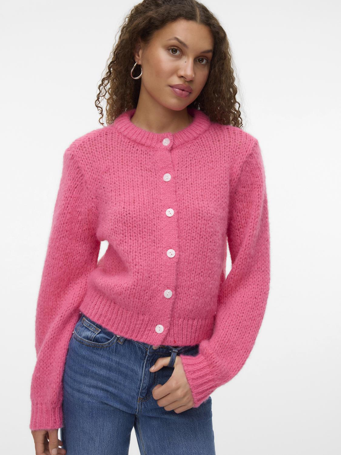 VMWILO Knit Cardigan - Hot Pink - VERO MODA & VILA Bergvik