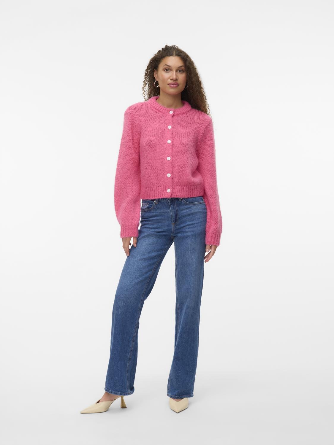 VMWILO Knit Cardigan - Hot Pink - VERO MODA & VILA Bergvik