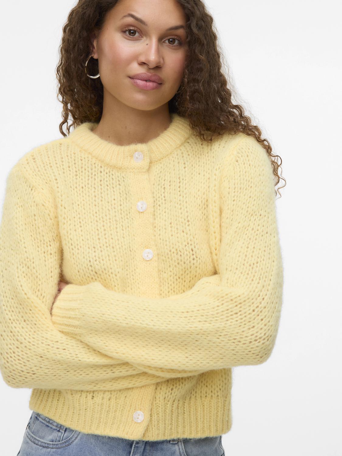 VMWILO Knit Cardigan - Pale Banana - VERO MODA & VILA Bergvik