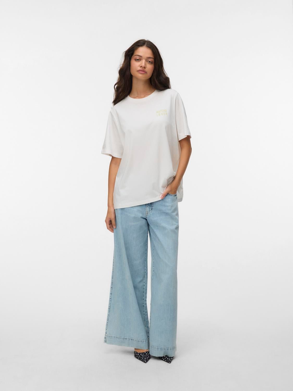 VMZANDRA T-Shirt - Snow White - VERO MODA & VILA Bergvik