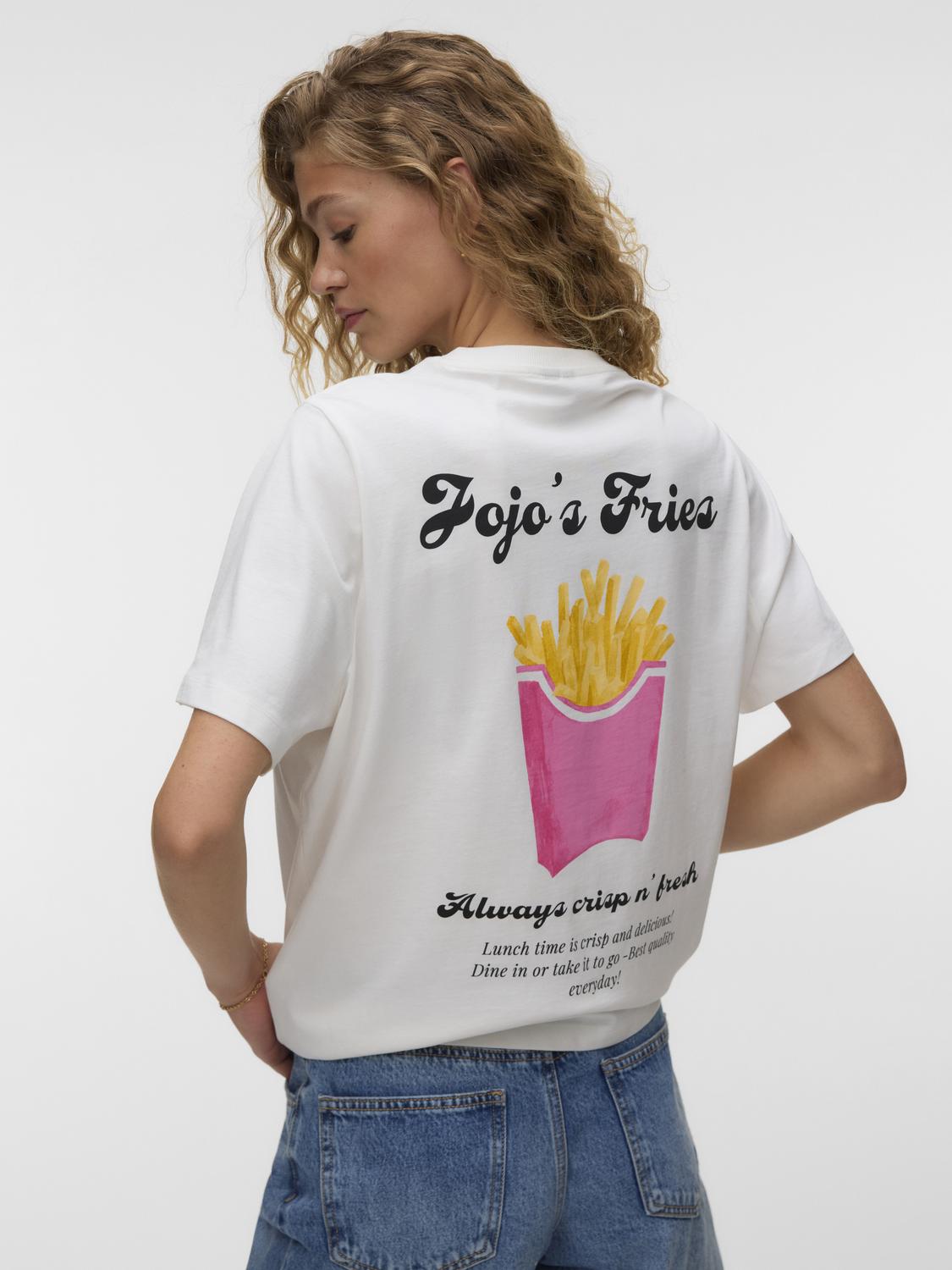 VMZANDRA T-shirt - Snow White - VERO MODA & VILA Bergvik