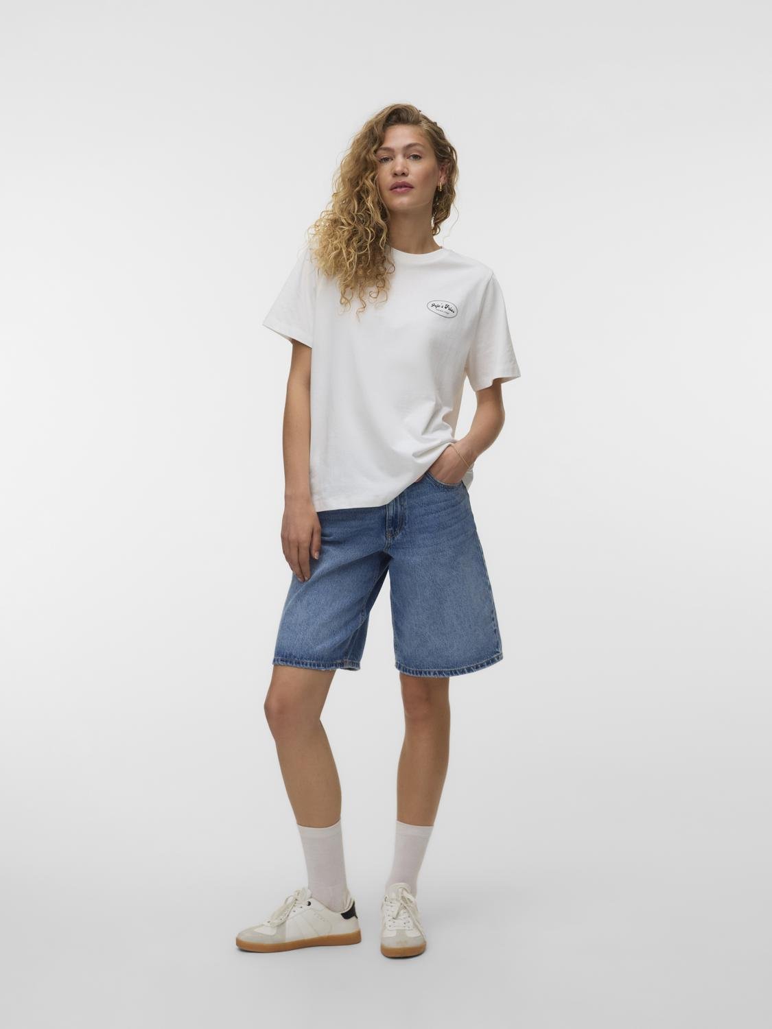 VMZANDRA T-shirt - Snow White - VERO MODA & VILA Bergvik