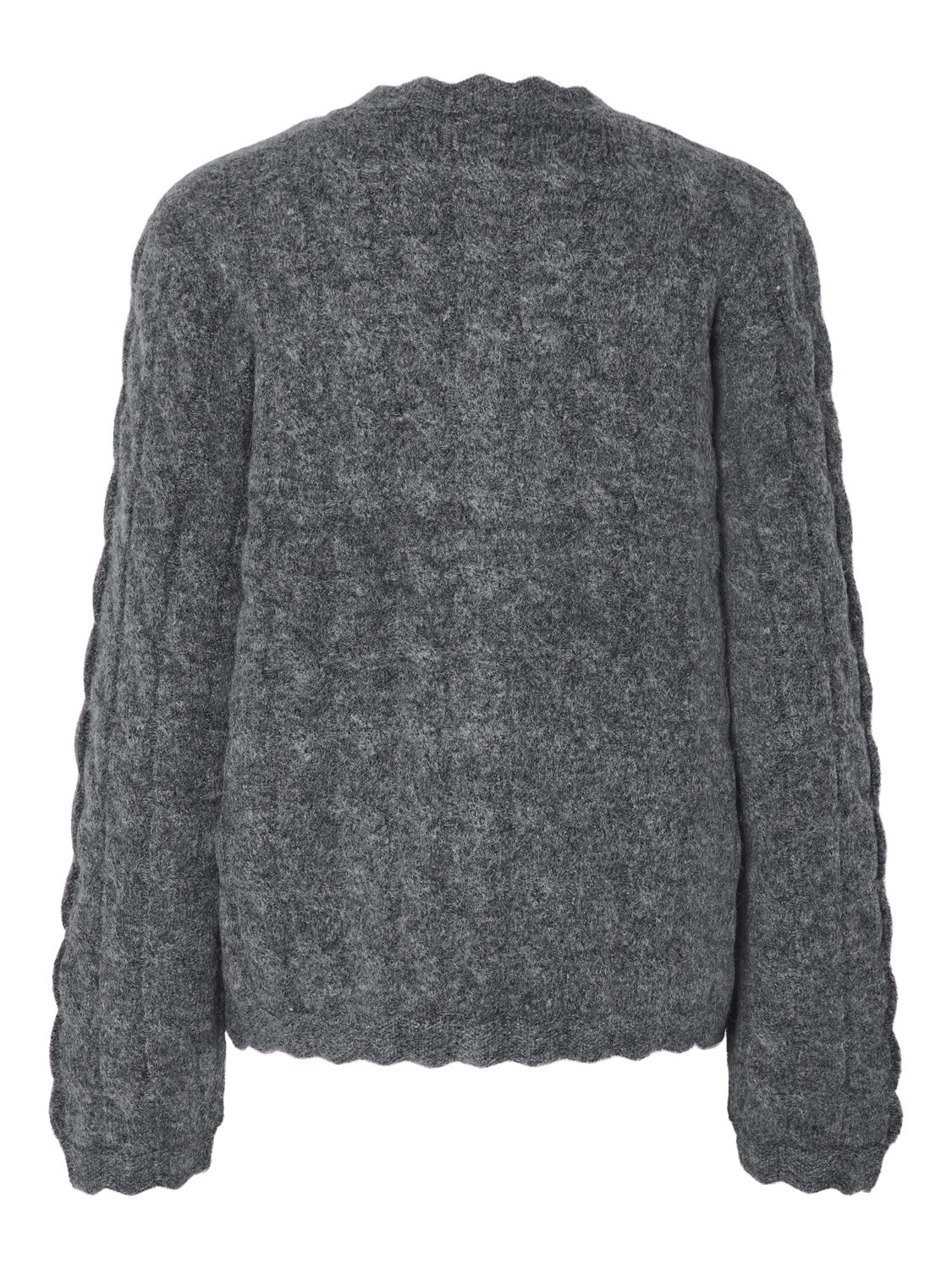 YASBUBERA Knit Cardigan - Dark Grey Melange - VERO MODA & VILA Bergvik