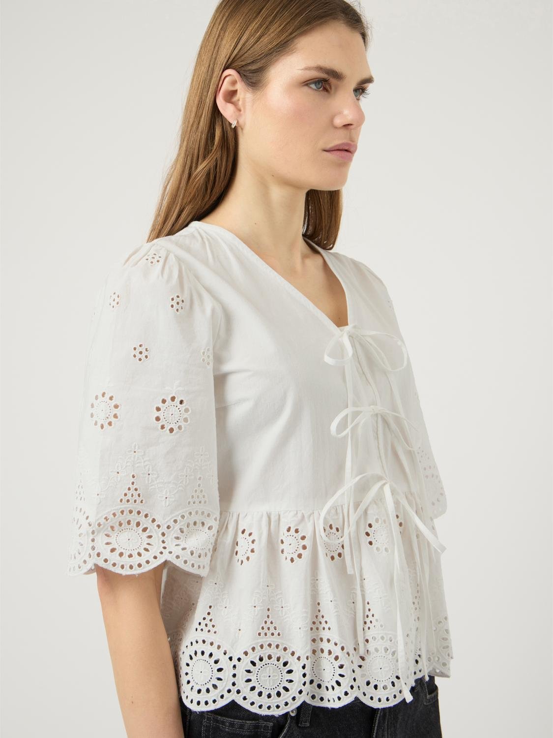 YASCORNELIA Top - Star White - VERO MODA & VILA Bergvik