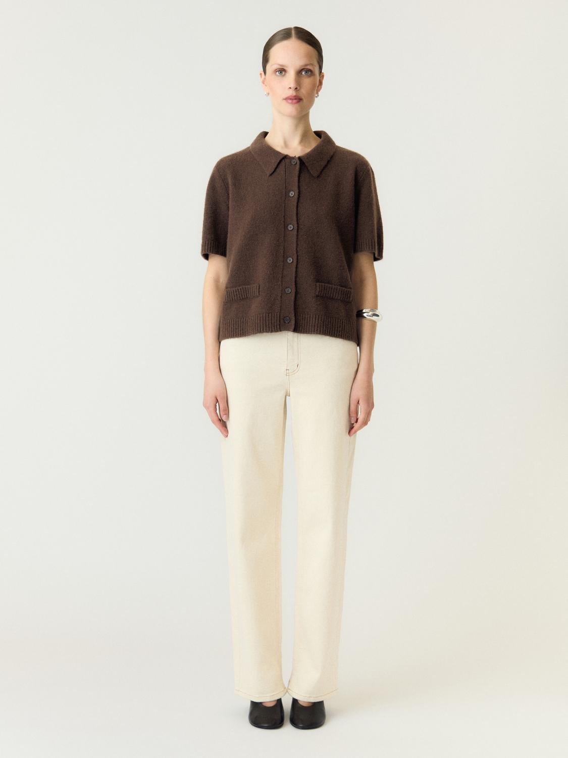 YASFRILO Knitted Cardigan - Coffee Bean - VERO MODA & VILA Bergvik