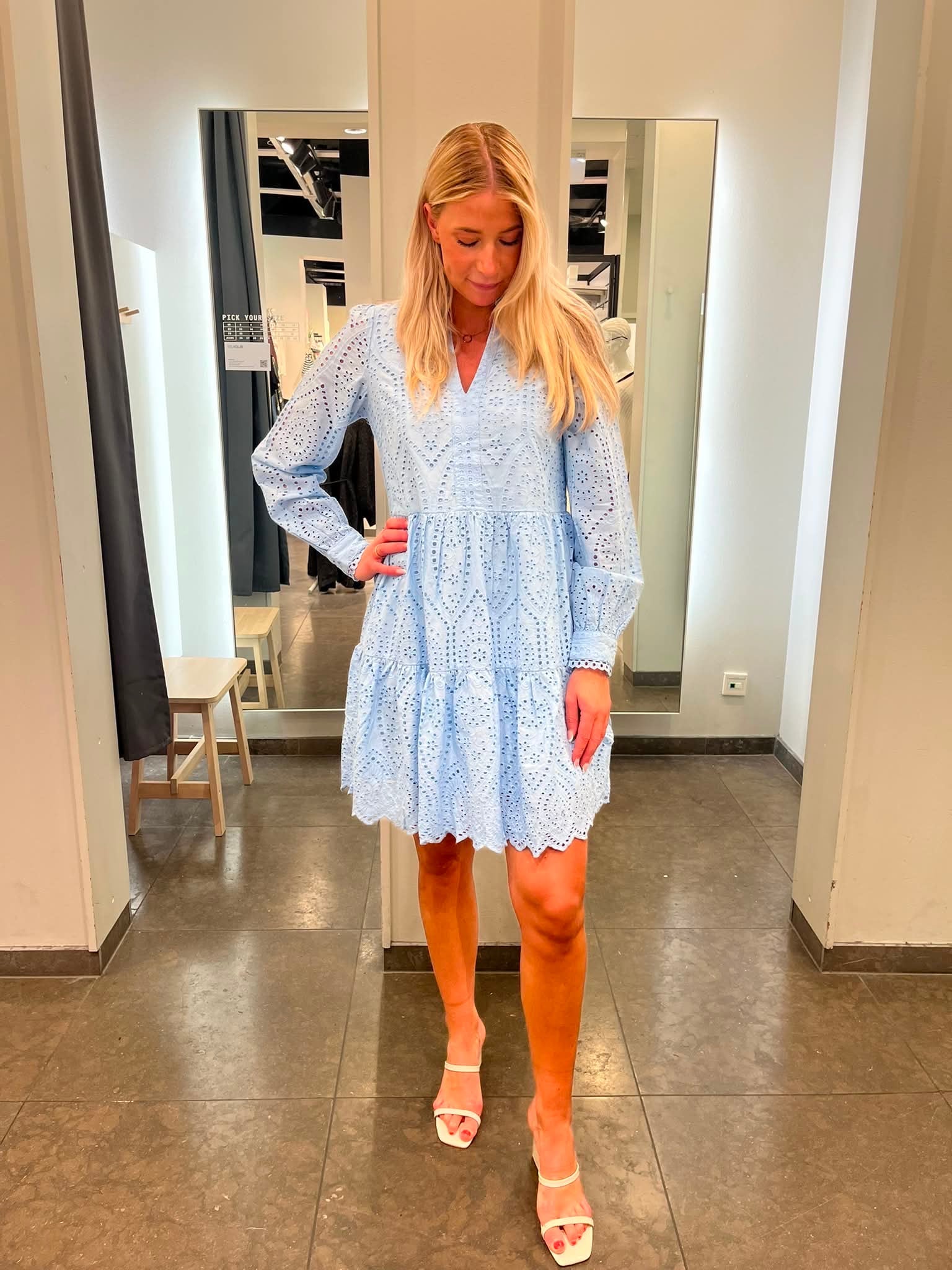 YASHOLI Short Dress - Clear Sky - VERO MODA & VILA Bergvik