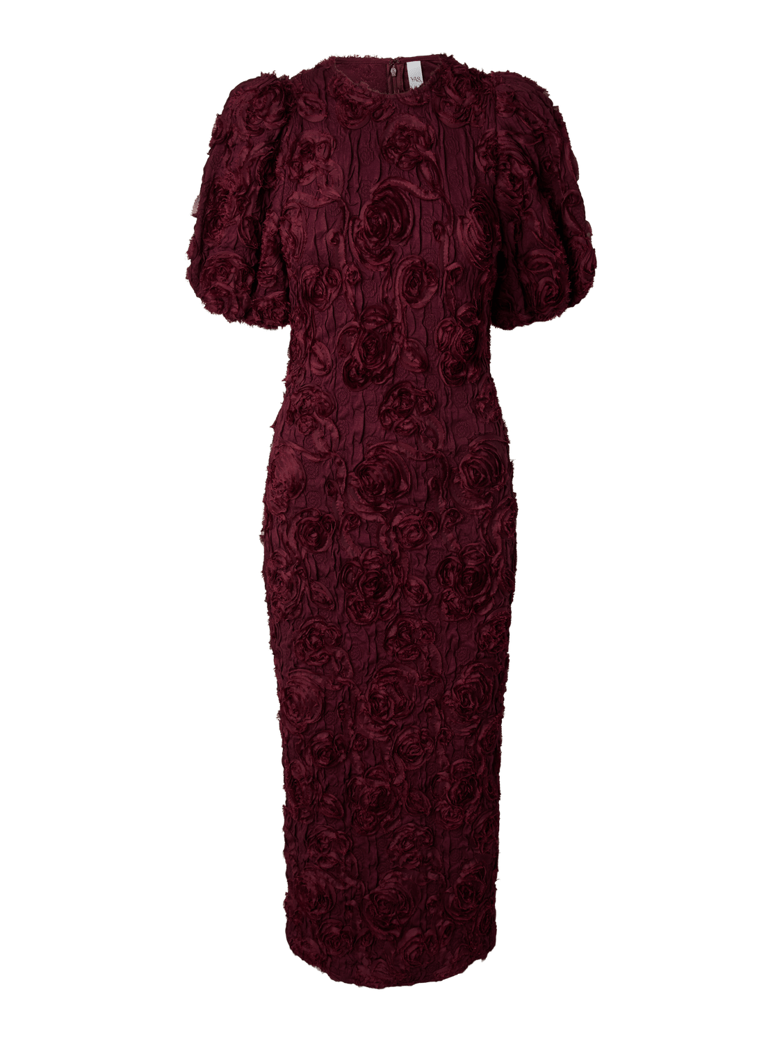 YASLINNEA Long Dress - Maroon Banner - VERO MODA & VILA Bergvik