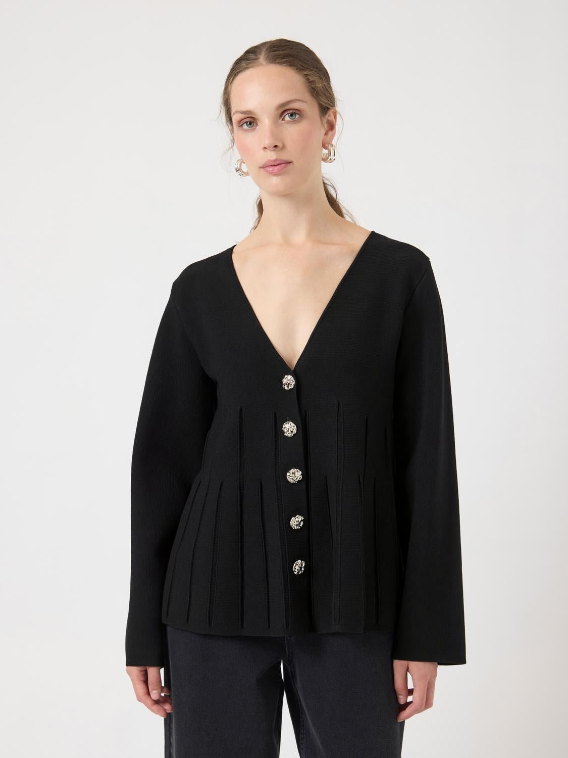 YASMIKLA Knit Cardigan - Black - VERO MODA & VILA Bergvik