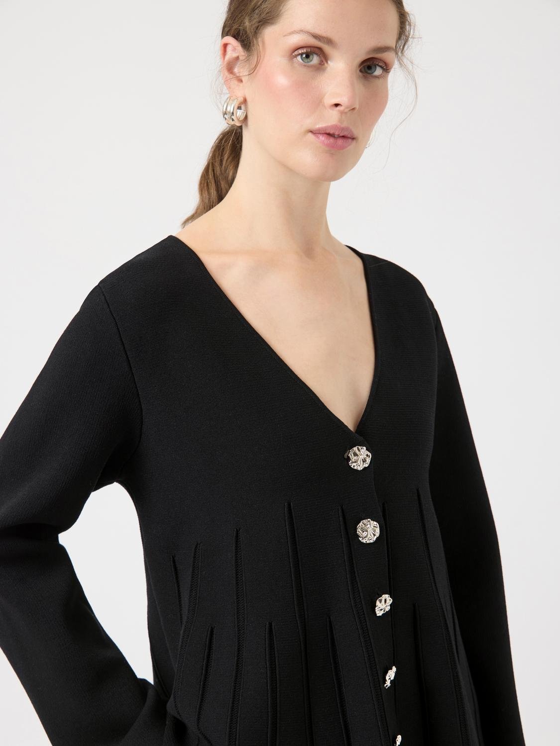 YASMIKLA Knit Cardigan - Black - VERO MODA & VILA Bergvik