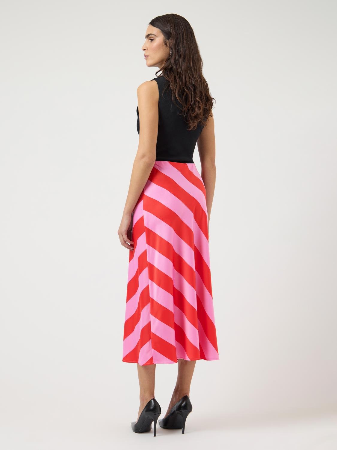 YASPELLA Midi Skirt - Cyclamen - VERO MODA & VILA Bergvik