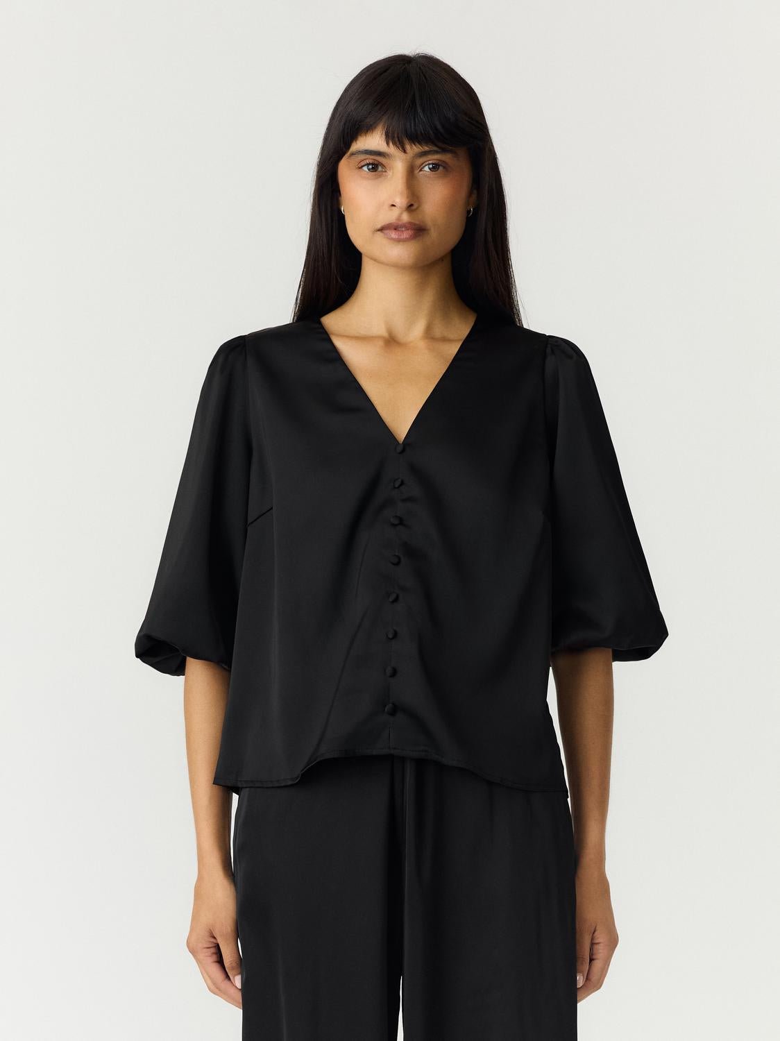 YASPELLA Top - Black - VERO MODA & VILA Bergvik