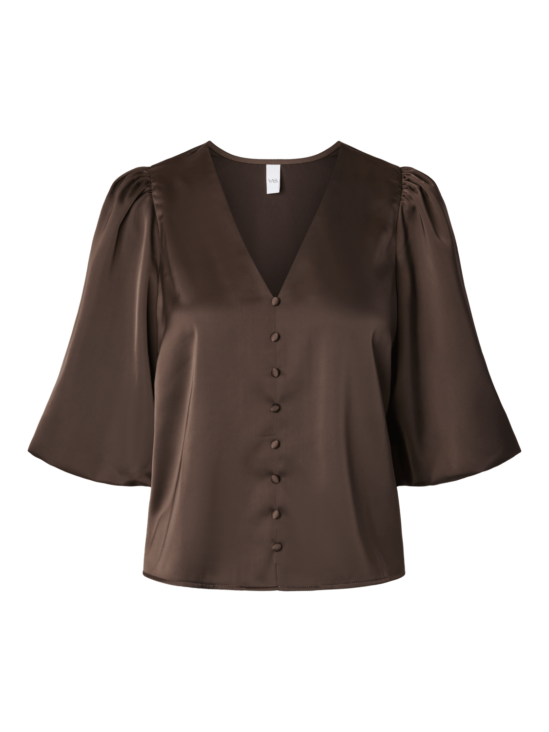 YASPELLA Top - Chocolate Brown - VERO MODA & VILA Bergvik