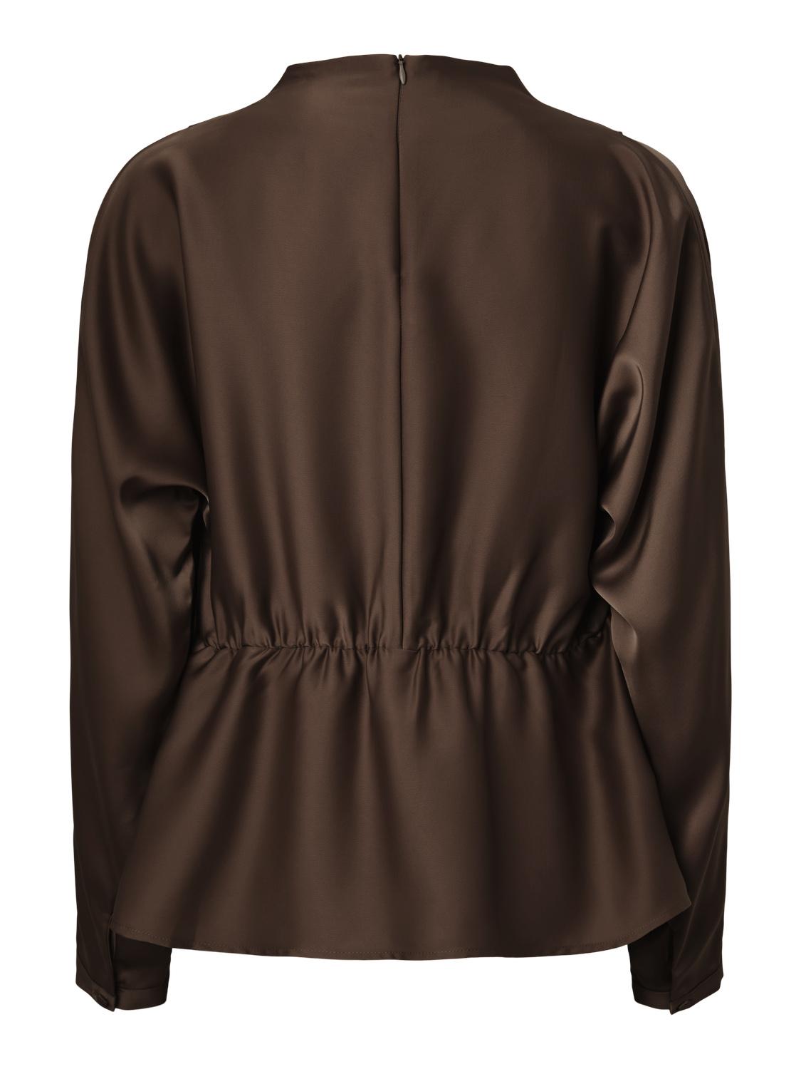 YASPELLA Top - Chocolate Brown - VERO MODA & VILA Bergvik