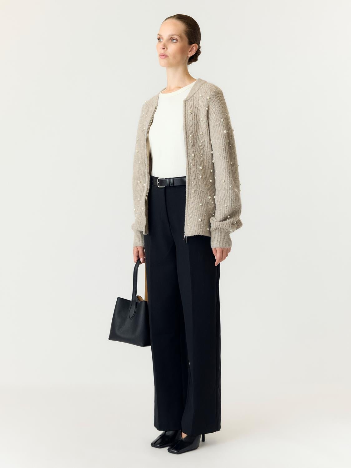 YASPEMINA Knitted Cardigan - Fungi - VERO MODA & VILA Bergvik