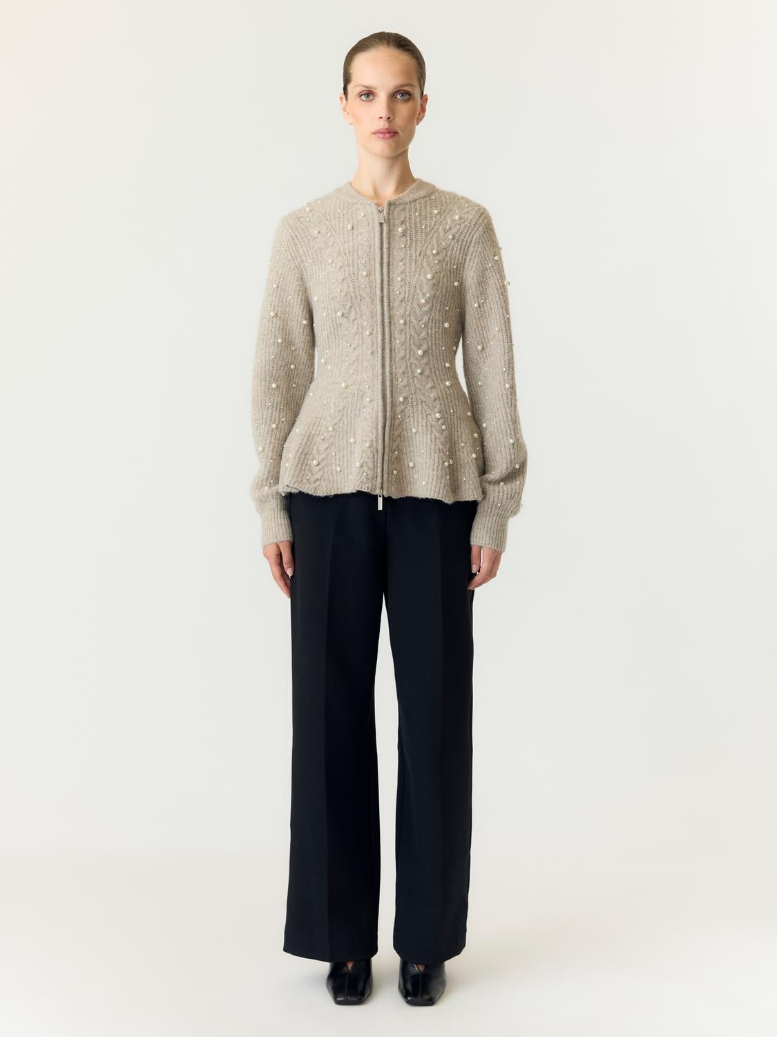 YASPEMINA Knitted Cardigan - Fungi - VERO MODA & VILA Bergvik