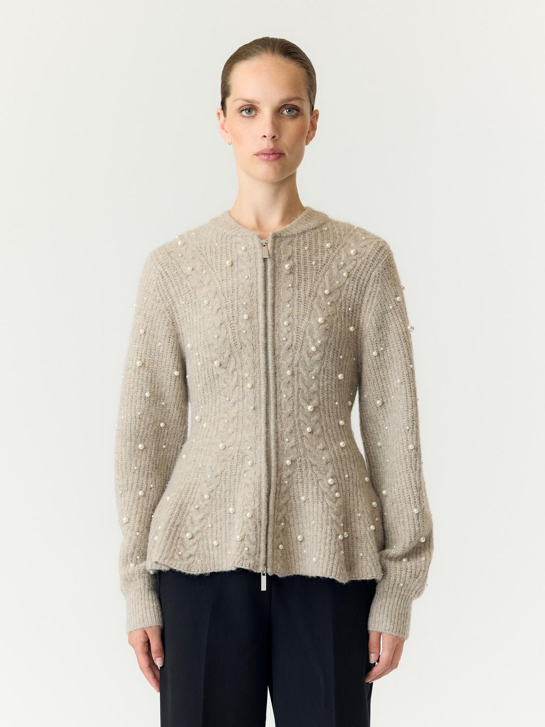 YASPEMINA Knitted Cardigan - Fungi - VERO MODA & VILA Bergvik