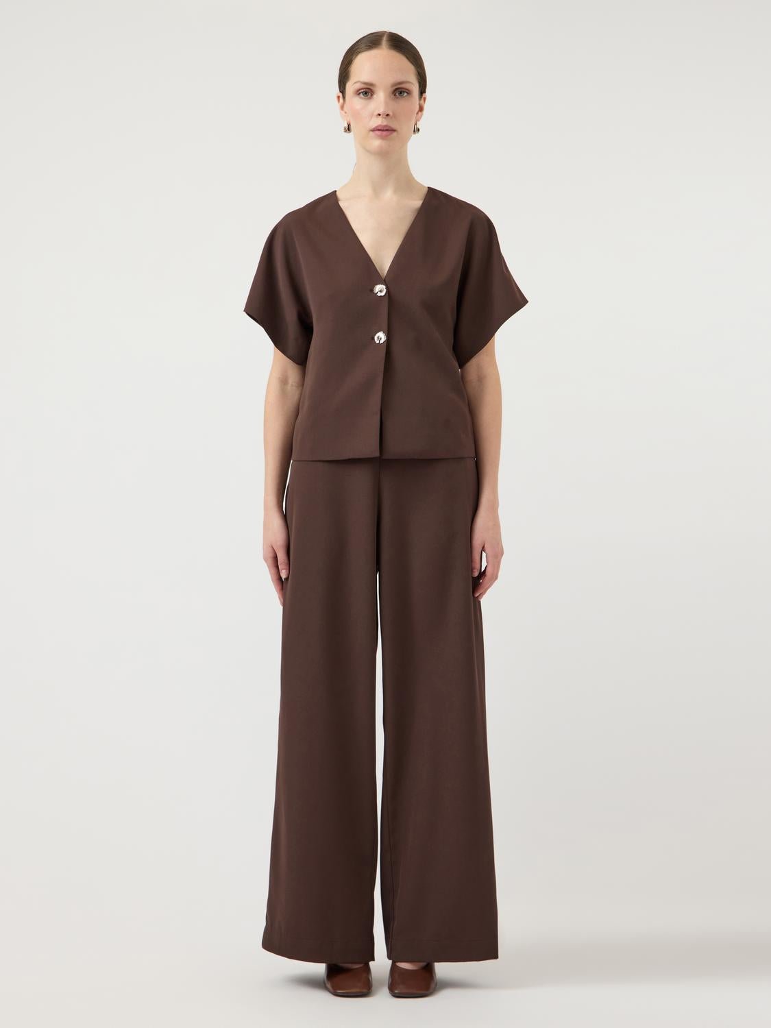 YASRANIA Top - Coffee Bean - VERO MODA & VILA Bergvik