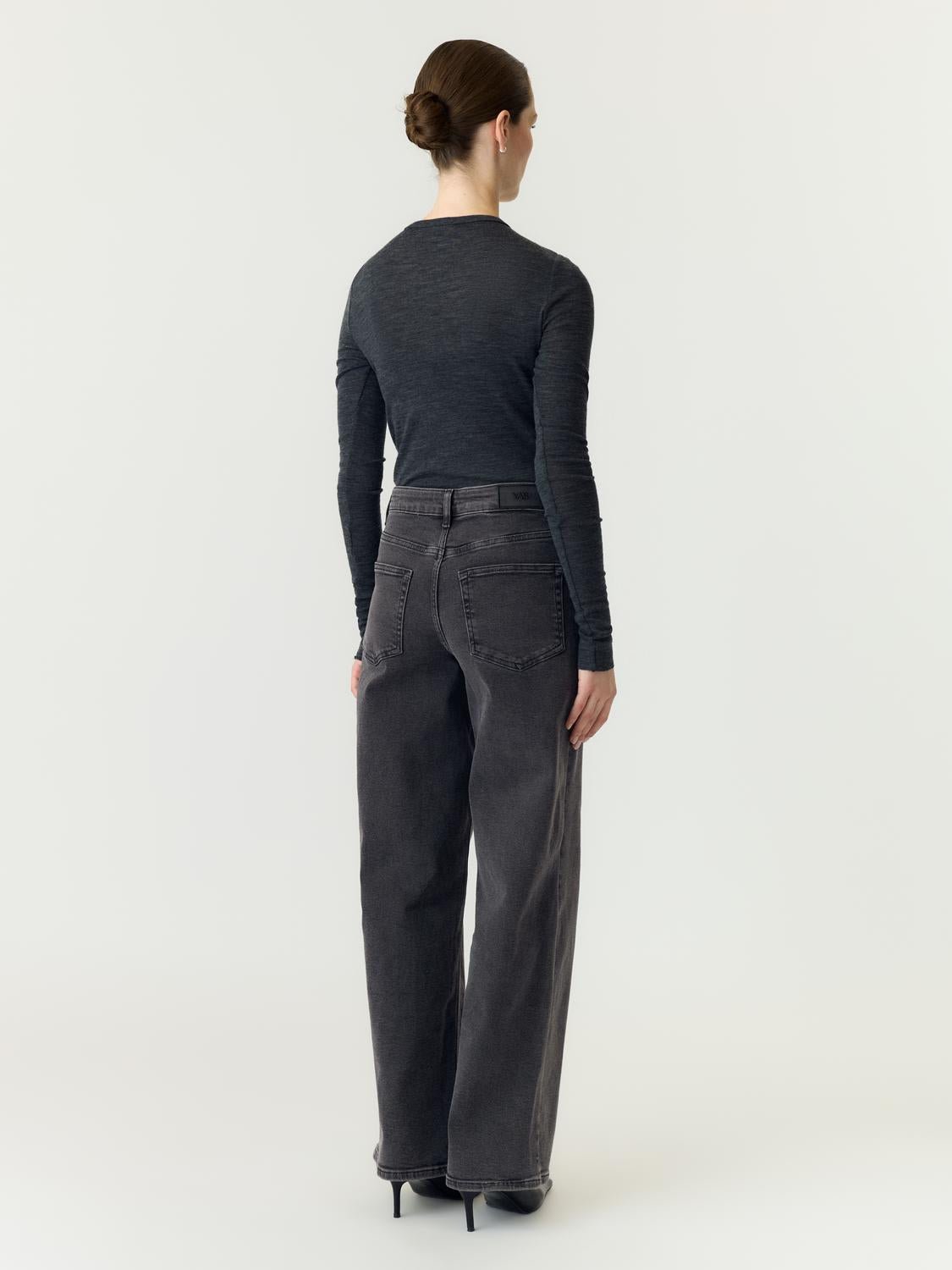 YASROSIE Jeans - Dark Grey Denim - VERO MODA & VILA Bergvik