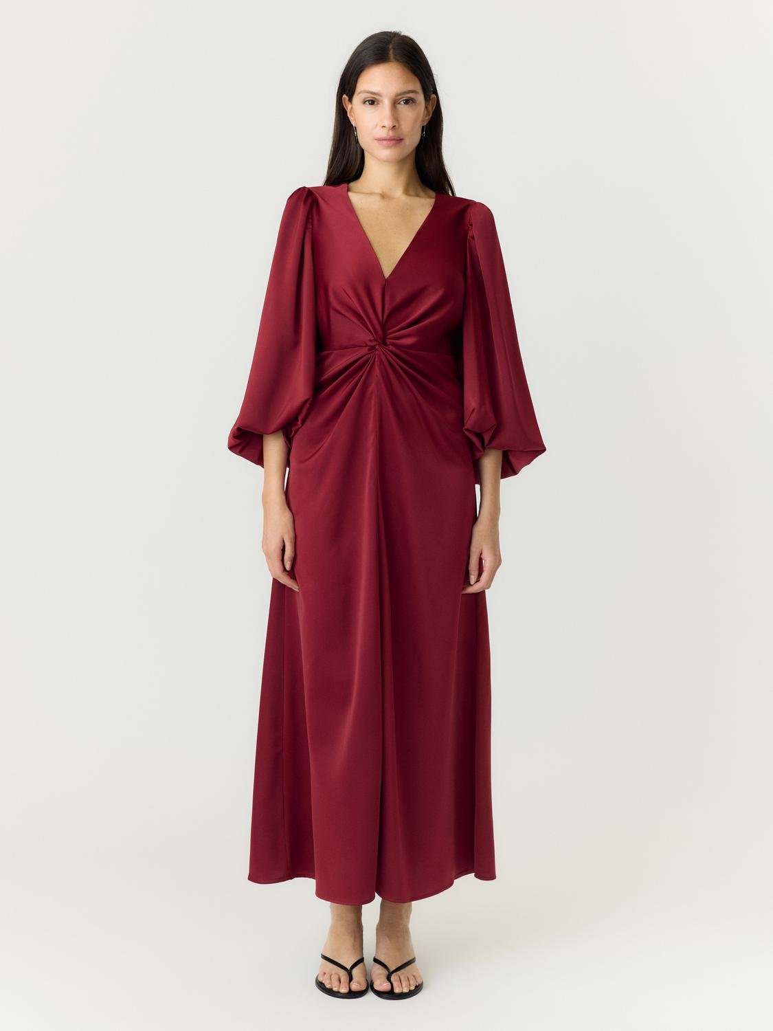 YASTHEA Long Dress - Tibetan Red - VERO MODA & VILA Bergvik