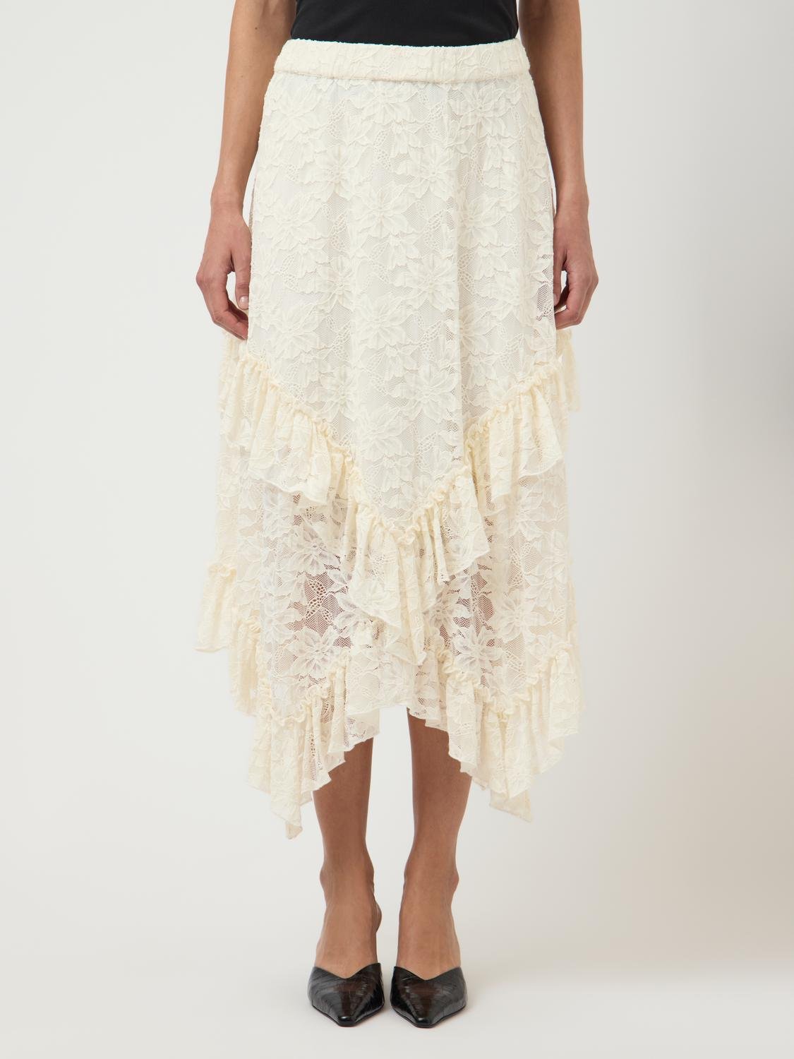 YASTUKKA Long Skirt - Pristine - VERO MODA & VILA Bergvik