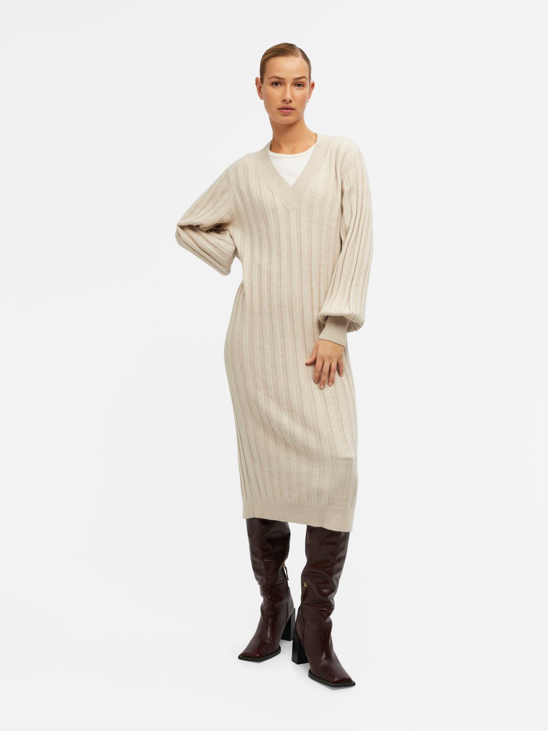 OBJALICE Dress - Silver Gray - VERO MODA & VILA Bergvik