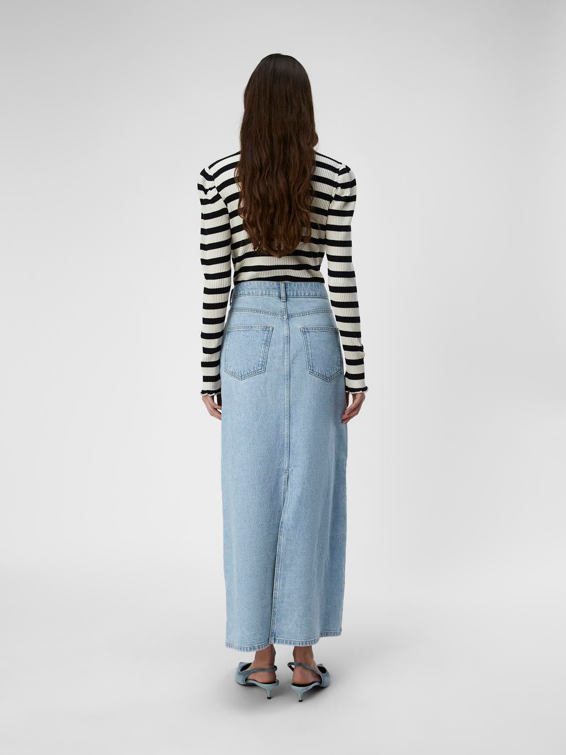 OBJELLEN Skirt - Light Blue Denim - VERO MODA & VILA Bergvik