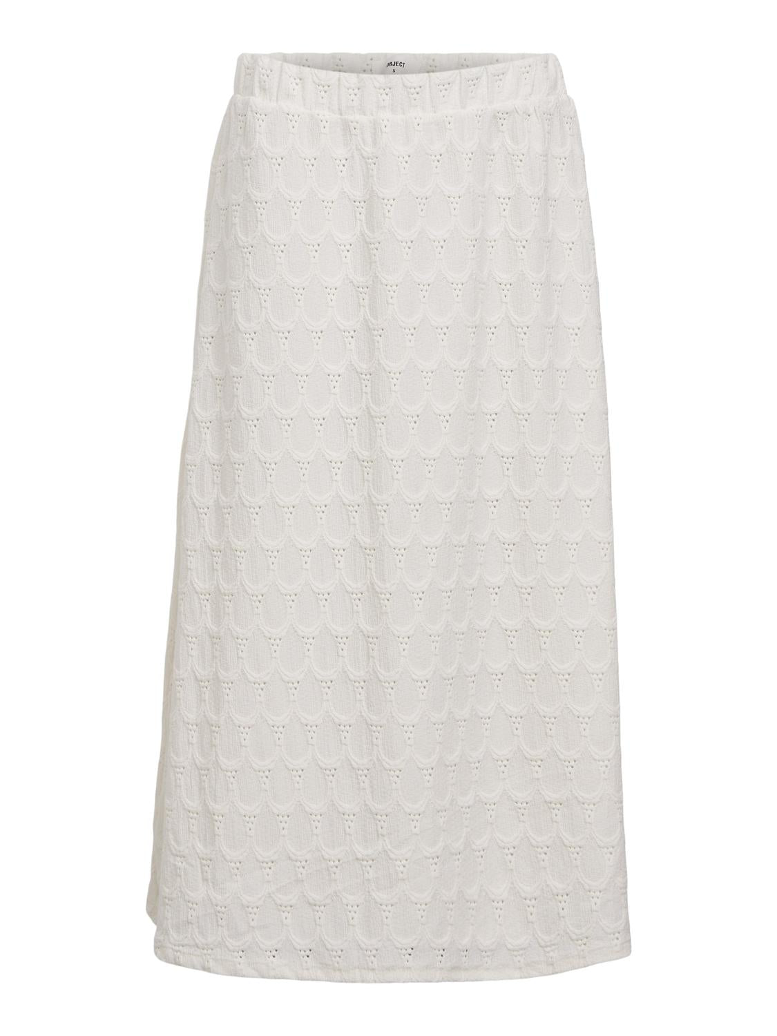 OBJFEODORA Skirt - Cloud Dancer - VERO MODA & VILA Bergvik