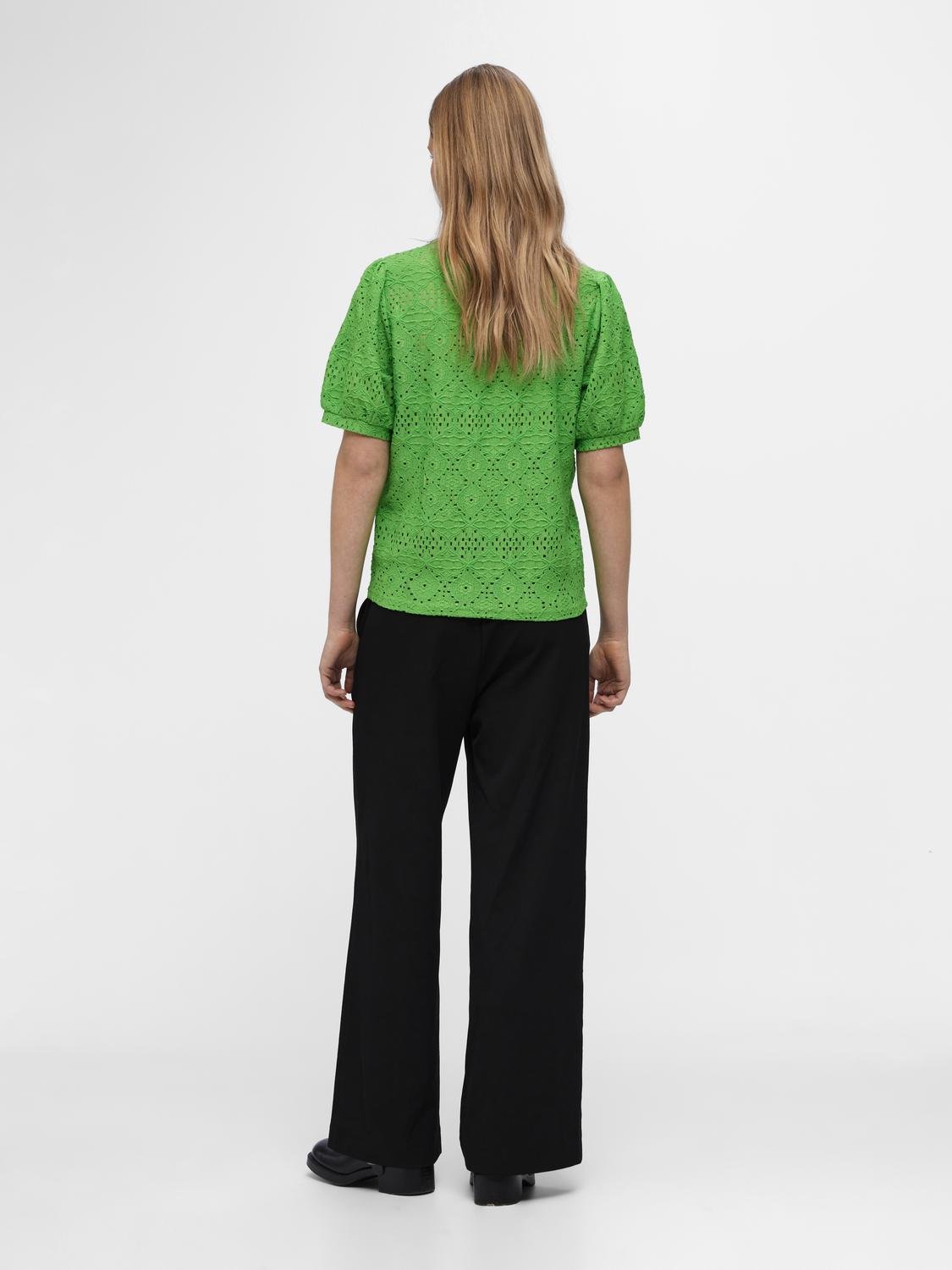 OBJFEODORA T-Shirts & Tops - Vibrant Green - VERO MODA & VILA Bergvik