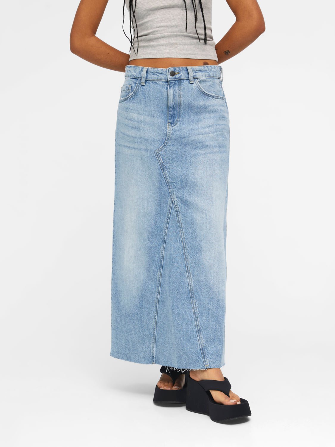 OBJHARLOW Skirt - Light Blue Denim - VERO MODA & VILA Bergvik