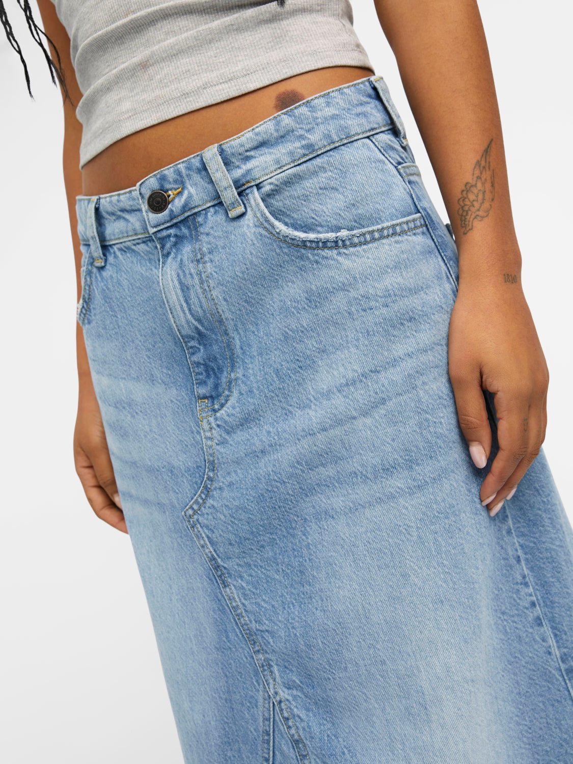 OBJHARLOW Skirt - Light Blue Denim - VERO MODA & VILA Bergvik