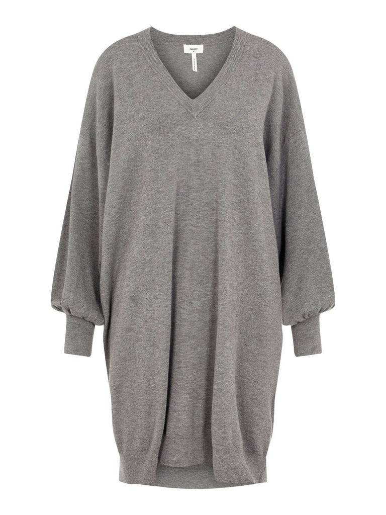 OBJLISETTE Dress - medium grey melange - VERO MODA & VILA Bergvik