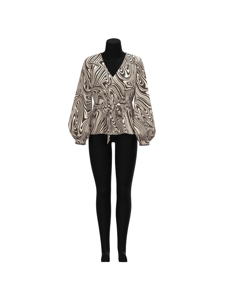 OBJPAPAYA T-shirts & Tops - Chocolate Brown - VERO MODA & VILA Bergvik