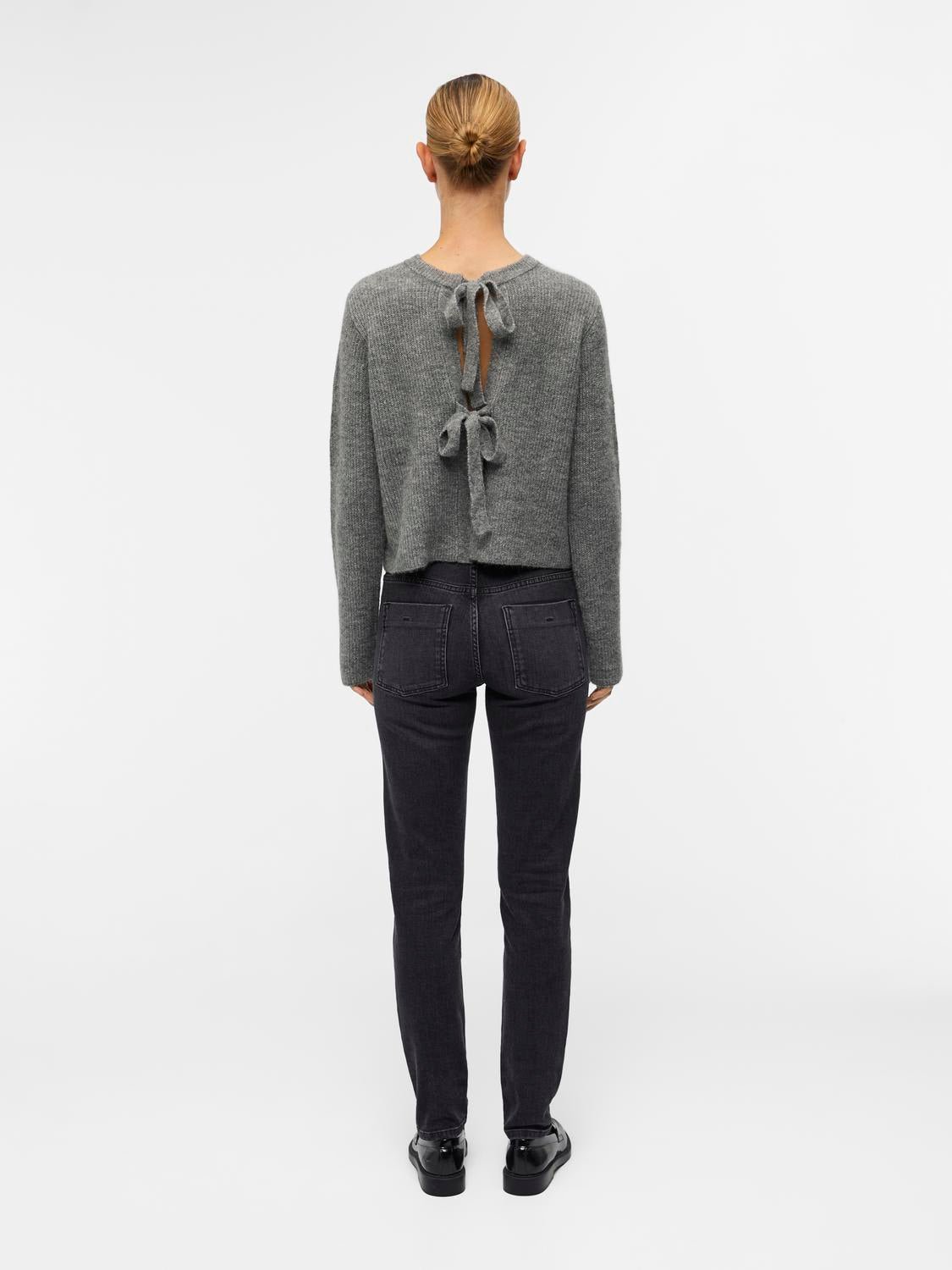 OBJPARVI Cardigan - Medium Grey Melange - VERO MODA & VILA Bergvik