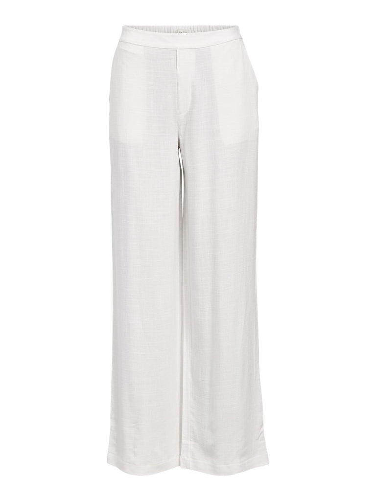 OBJSANNE Pants - Cloud Dancer - VERO MODA & VILA Bergvik