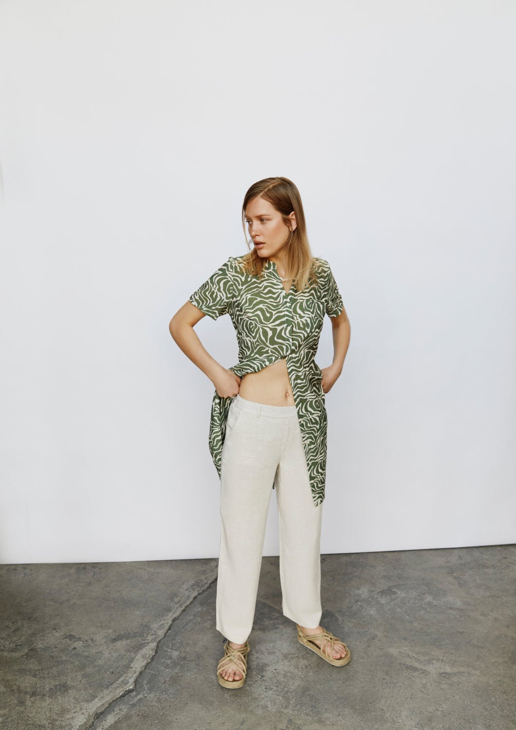 OBJSANNE Pants - Sandshell - VERO MODA & VILA Bergvik