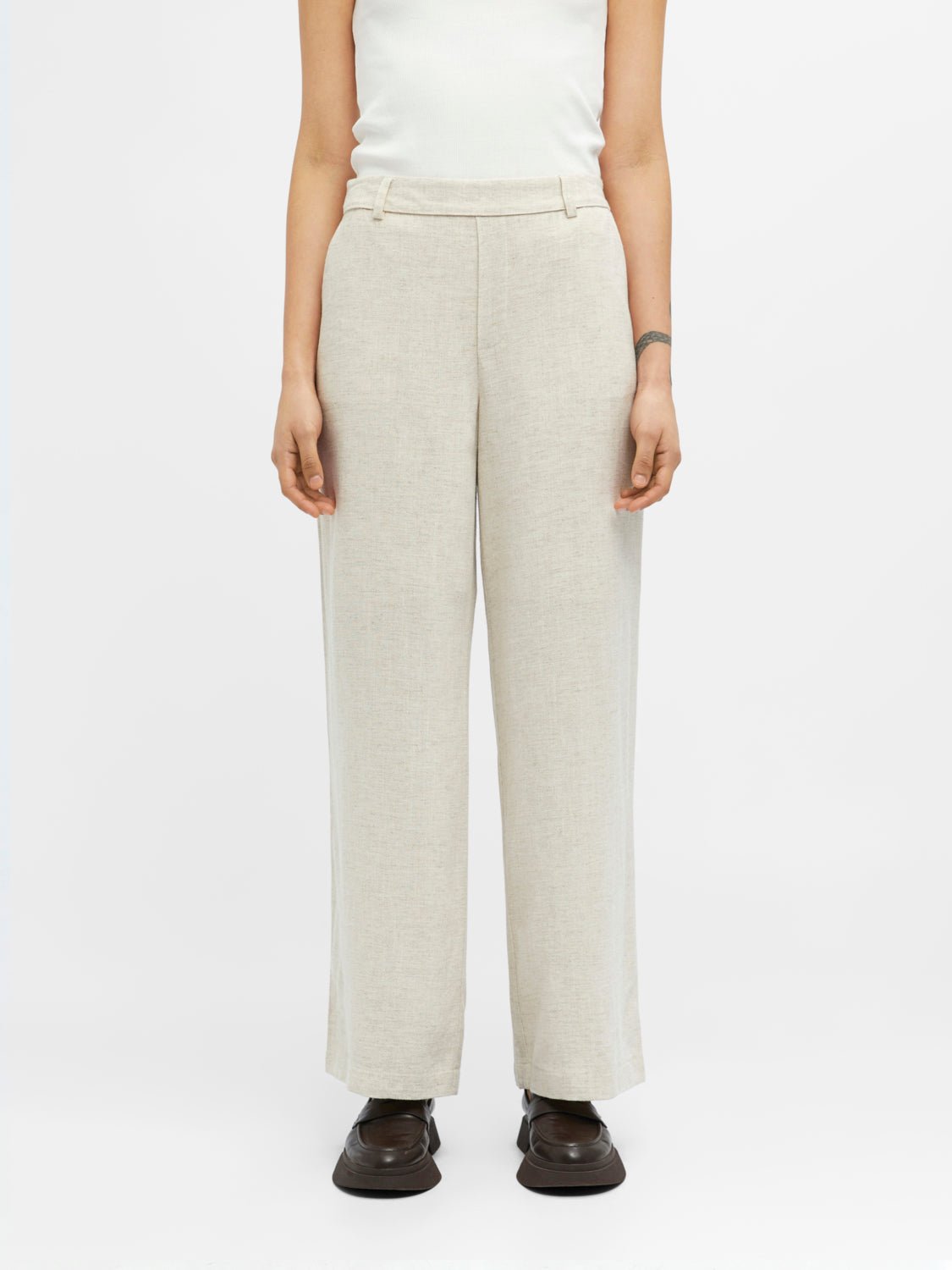 OBJSANNE Pants - Sandshell - VERO MODA & VILA Bergvik