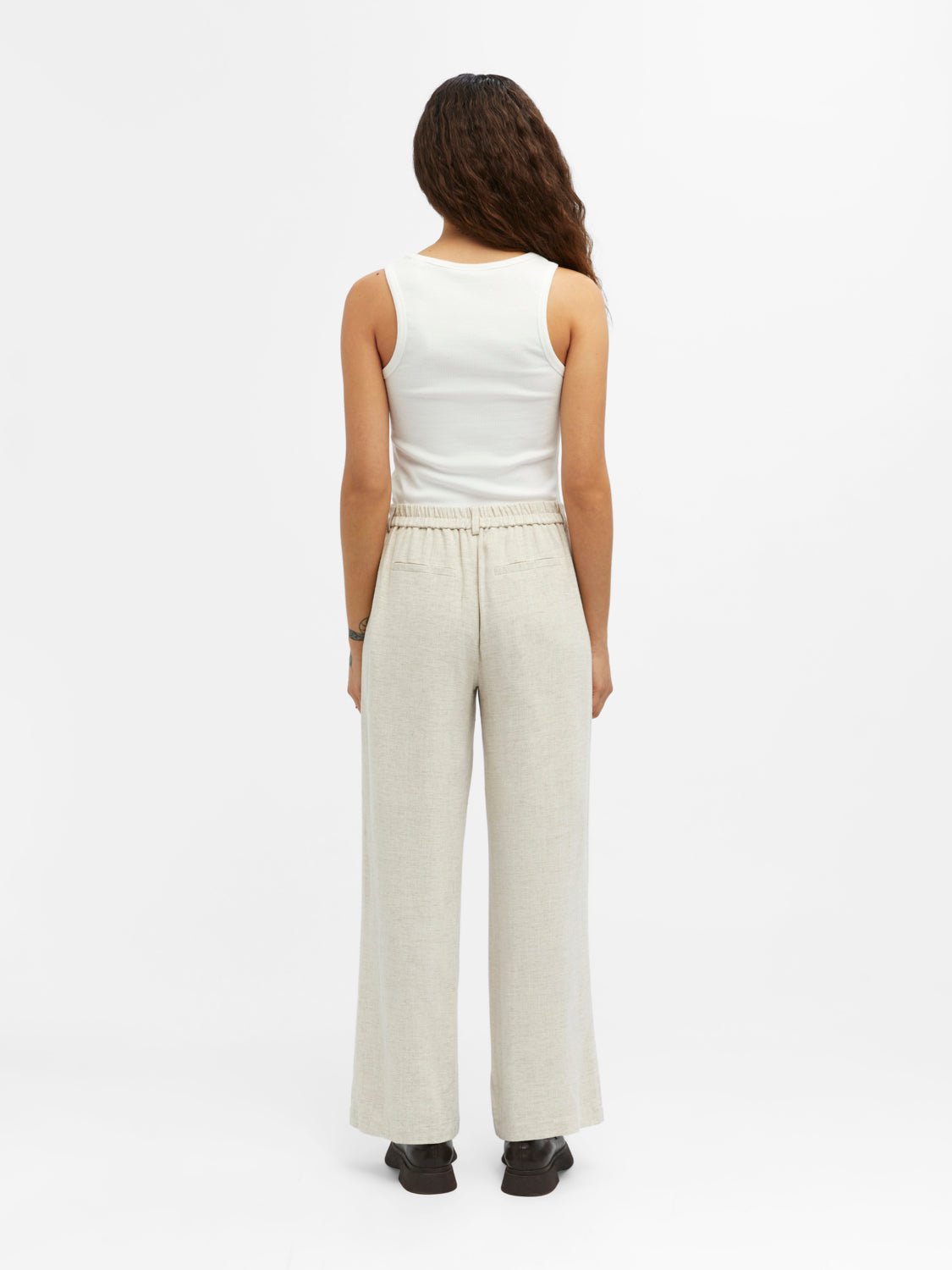 OBJSANNE Pants - Sandshell - VERO MODA & VILA Bergvik