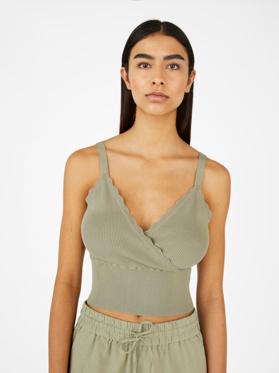 OBJTRIA Pullover - Seagrass - VERO MODA & VILA Bergvik