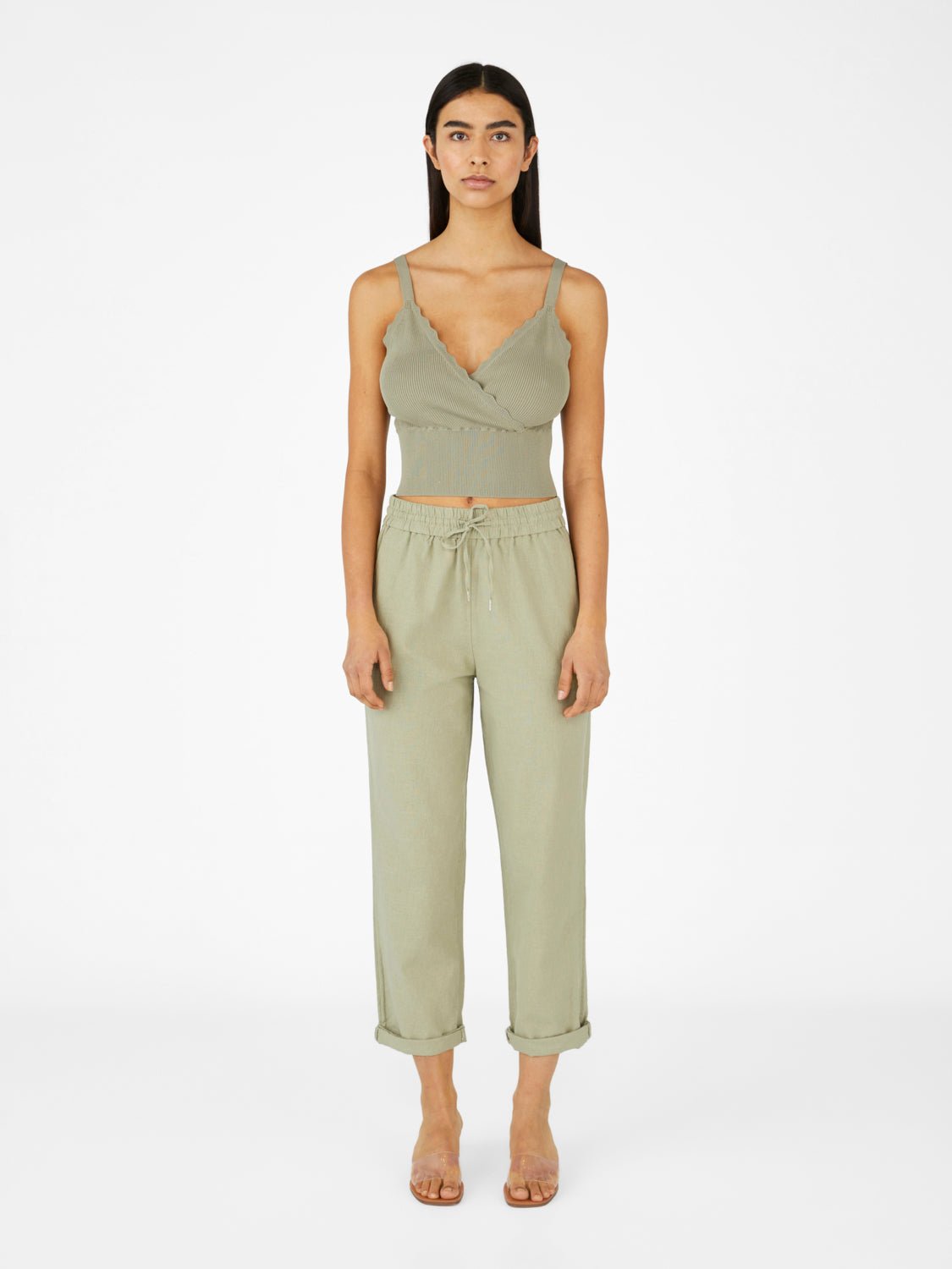 OBJTRIA Pullover - Seagrass - VERO MODA & VILA Bergvik